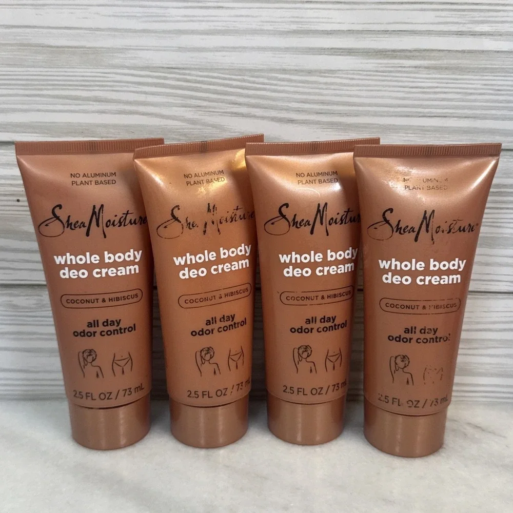 Shea Moisture Coconut & Hibiscus Whole Body Deo Cream 2.5 oz Lot Plant Based